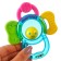 Rattle "flower" with a teething, in a package