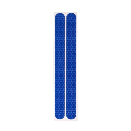 The sticker is reflective for a car, 16 × 1.5 cm, blue, set 2 pcs-1