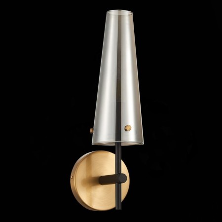 Sconces st. SL1209.301.01. Morave. 1x40 W, E14, 13x39 cm, bronze color, black-4