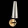 Sconces st. SL1209.301.01. Morave. 1x40 W, E14, 13x39 cm, bronze color, black