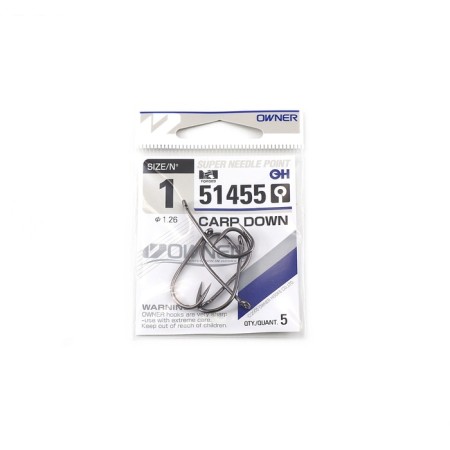 The hook Owner Carp Down BC No. 1, 5 pcs.