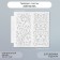 Stencil of the background plastic "monogram" 13x13 cm