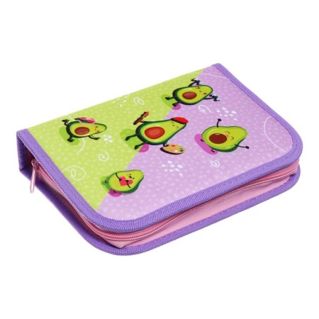 Penal 1 section 140 x 210 x 40 mm, folding pocket and cosmetic bag, fabric, calligrata topontent "Avocado Style"-1