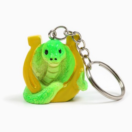 New Year's keychain for keys, voluminous "New Year: New Year Mix" New Year: 5 pcs-6