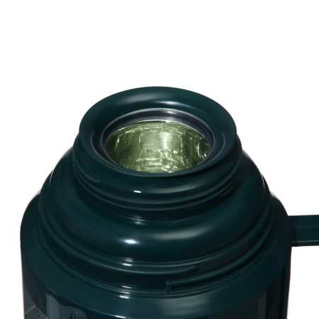 Thermos 1 l, with a glass flask, retains heat 8 hours, 12 x 28 cm, green-3
