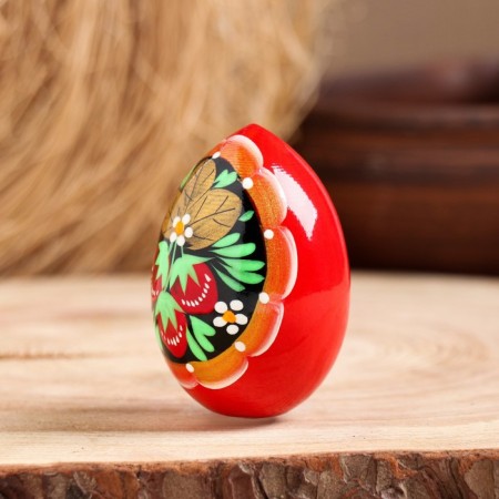 Egg "strawberry", red, 7 cm-1