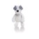 Soft toy Gulliver puppy, white-gray color, 28 cm