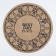 Ethel napkin "Best Day" d38, jute