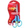 Baby scissors 13 cm, safe, plastic handles with a latch, cars, mix