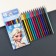Colored pencils, 12 colors, trihedral, cold heart