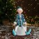 New Year's jester "in a brilliant suit" 40 cm, blue