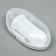 Brush for brushing animal teeth, 5.5 x 2.5 cm, white, container 7 x 4 cm