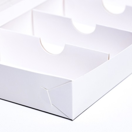 Box for Makarun, with a lodge, white 25 x 13 x 4 cm-3