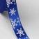 Satsis tape "Snowflakes", 15 mm, 23 ± 1 m, blue color No. 122