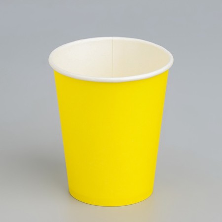 Paper glass "yellow" 250 ml, diameter 80 mm