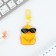 Acrylic "duck" keychain with carbine, 5 x 3.9 cm