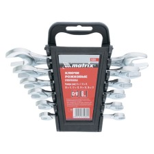 A set of keys of the Matrix, 6 x 17 mm, 6 pcs., CRV, chrome