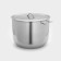 The pan is whole, 50 l, d = 45 cm, the capsule bottom, with a heat distribution layer, a metal cover