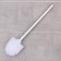 Toilet brush 7.5 × 7.5 × 35 cm, chromium color
