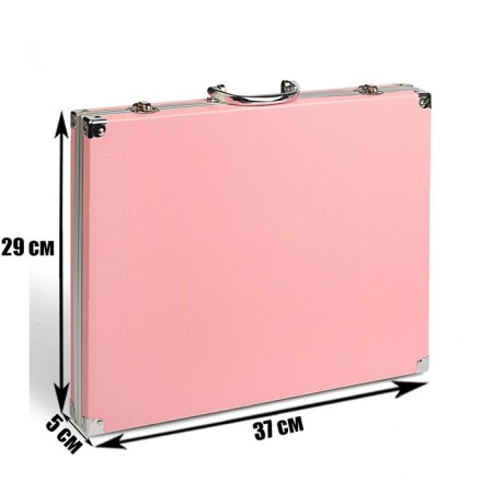 Draw for drawing, in the PVC suitcase, pink-1