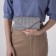 Female clutch, valve department, long chain, silver color
