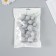 Decor for creativity "Balls Silver Brill" d = 2; 3; 3.5 and 4 cm set 20 pcs