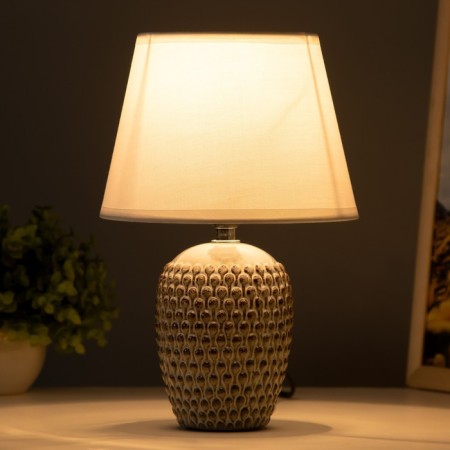 PINA table lamp E14 40W light gray 17.5x17.5x26 cm Risalux-1