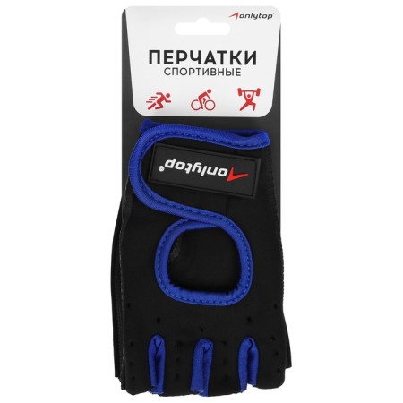 Gloves sports onlytop, p. M, black/blue color-8