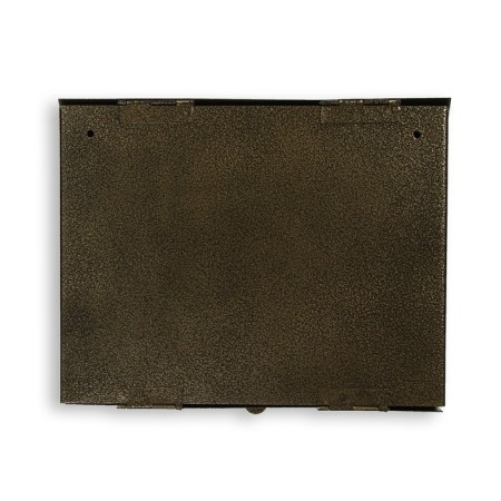 Mail box without a lock (with a loop), horizontal "wide", bronze-7