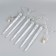 Garland "icicles" 2.1 × 0.3 m, IP65, transparent thread, 216 LED, white glow with a drain effect, 24 V