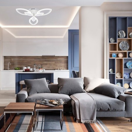 Ceiling light ESCADA, 10287/3LED. 1x50W, LED, 3920LM, 3500-6500KK, 610x610x115 mm, white color-5