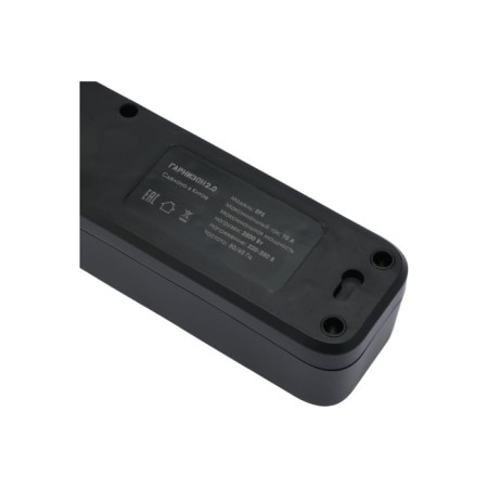 Network filter Garrison 2.0 EPS-5-B-3, 5 P, 10A, 3M, Ur. Protection 2+, black-6