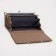 Women's wallet on magnets, brown color