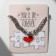 Bracelets "Uenubles" on a magnet, heart, color silver, 20 size