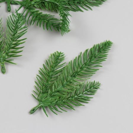 Decor for creativity "Tree spruce branch" Green 15.5 cm