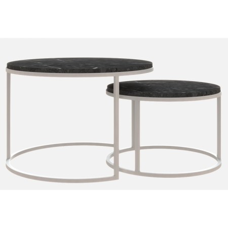 Table Journal Loft DQ No. 1 Duae (set) Storesh. Black marble, m/k white D605 (475), H420 (320), st.-1