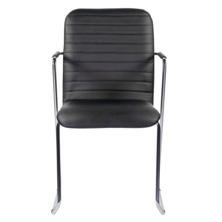 Brabix Visit CF-101, chrome, eco-leather, black (S-0401)-1