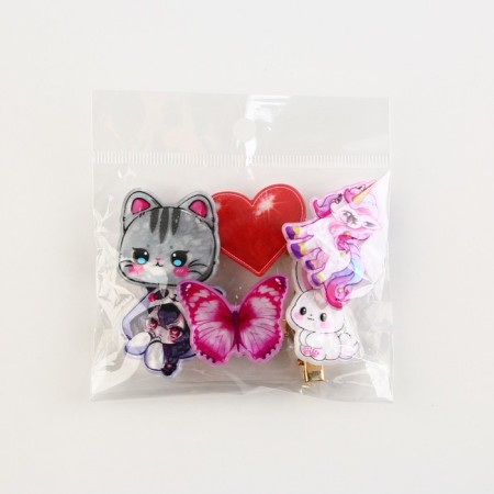 Walking hair clip "Mix"-6