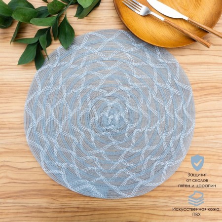 Serving napkin "Mary", 38 × 38 cm, gray color-2
