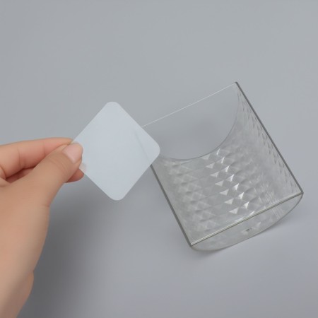 Organizer for storage "Diamond", hinged, 1 section, with an adhesive base, 10.5 × 12 × 5 cm, the color is transparent-4