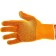 Gloves of nylon garden, knitting class 13, with PVC points, size 10, orange
