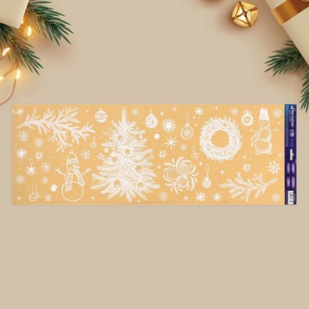 Vinyl stickers on the windows "Fairy Tale", reusable, 70 x 25 cm, New Year-1