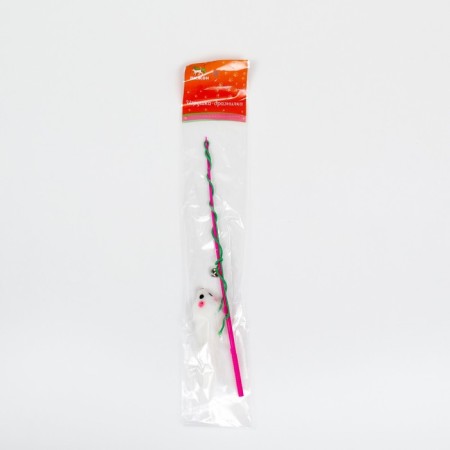 Domestica-a-piece "Mouse" with a white mouse on a pink handle-3