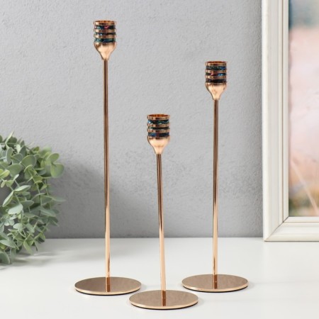 Summary of Metal "Pig. Strips" d = 2.5 cm set 3 pcs gold 21.5 cm, 27 cm, 32 cm-1