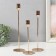 Summary of Metal "Pig. Strips" d = 2.5 cm set 3 pcs gold 21.5 cm, 27 cm, 32 cm