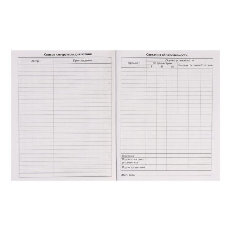 Diary for grades 5-11, "heart", solid cover 7BC, matte lamination, 48 sheets-8