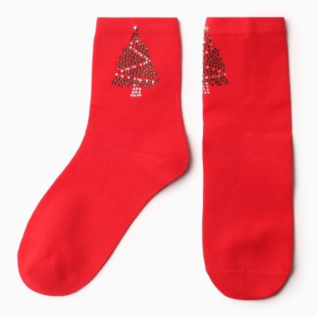 Women's socks, red color, rr 36-40