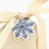 Snowflake's cotton bag, 7 x 9 cm, New Year