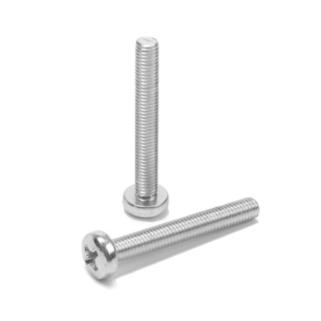 Screw, with a semicircular head, galvanized, Din7985, M8x60 mm, 100 pcs-1