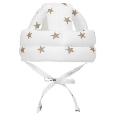 Anti -Manager hat - helmet for children, small stars, white color